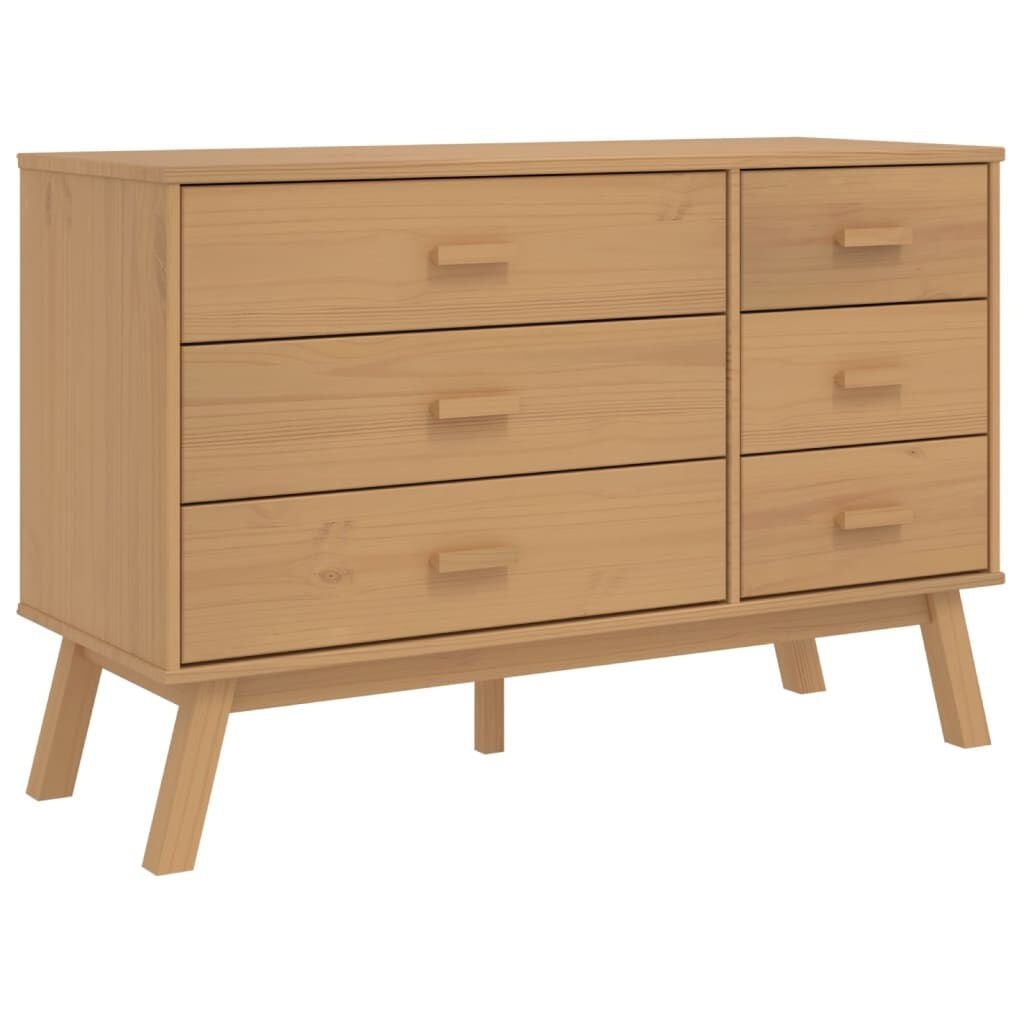 Vidaxl Komoda drewniana OLDEN 6 szuflad 111x42 cm - 90% taniej
