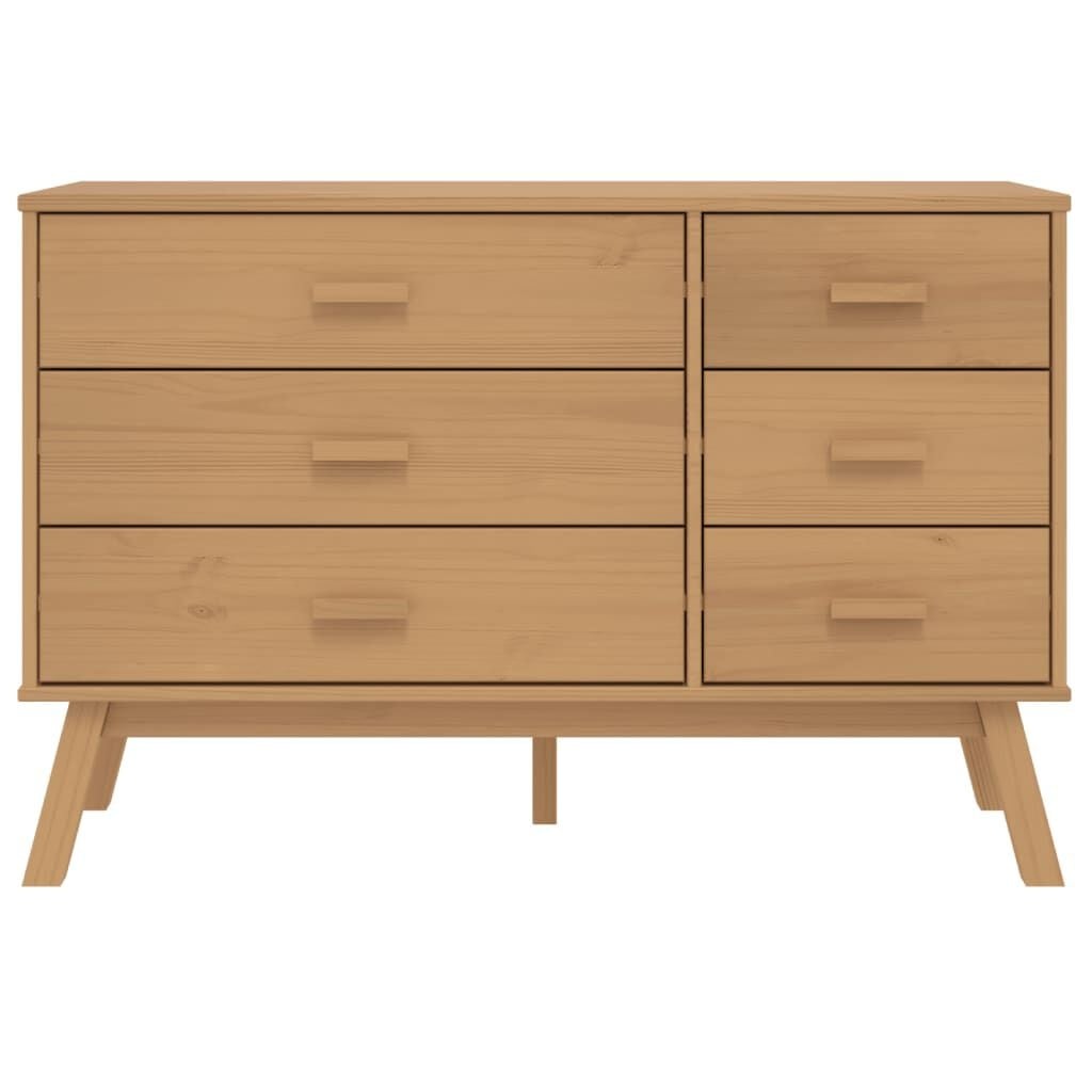 Vidaxl Komoda drewniana OLDEN 6 szuflad 111x42 cm - 90% taniej