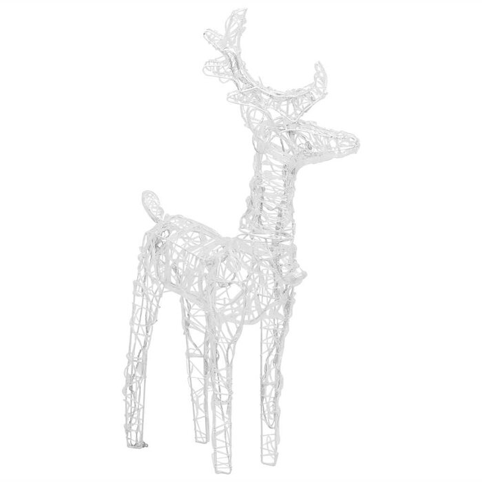Vidaxl Świąteczne renifery z saniami 130 cm, 160 LED - 63% taniej