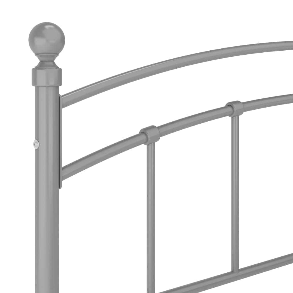 Vidaxl Metalowa rama łóżka 160x200 cm - szara - 78% taniej