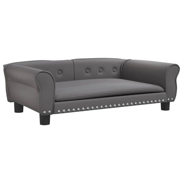 Vidaxl Stylowa sofa dla psa 95x55x30 cm - szara - 76% taniej