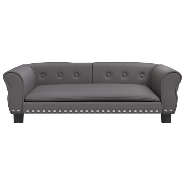 Vidaxl Stylowa sofa dla psa 95x55x30 cm - szara - 76% taniej