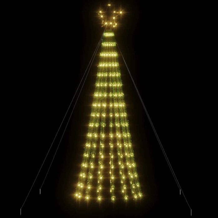 Vidaxl Świąteczna choinka LED 180 cm, 275 diod, ciepła biel - 77% taniej