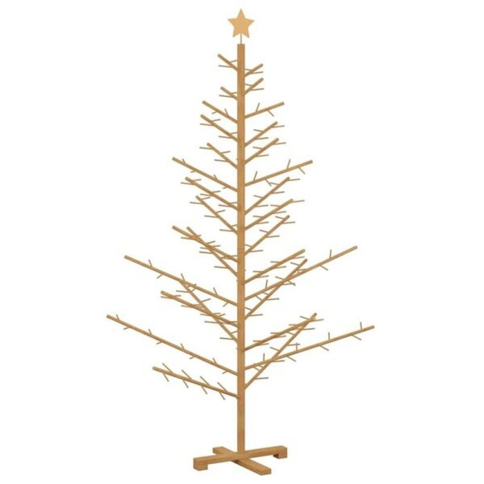 Vidaxl Drewniana choinka sosnowa 180 cm - brązowa - 78% taniej