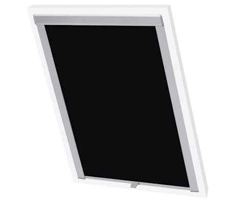 Vidaxl Roleta zaciemniająca do okien dachowych MK08, czarna - 73% taniej