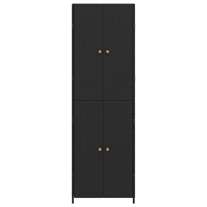 Vidaxl Szafka ogrodowa z polirattanu 59x40x180 cm - 80% taniej