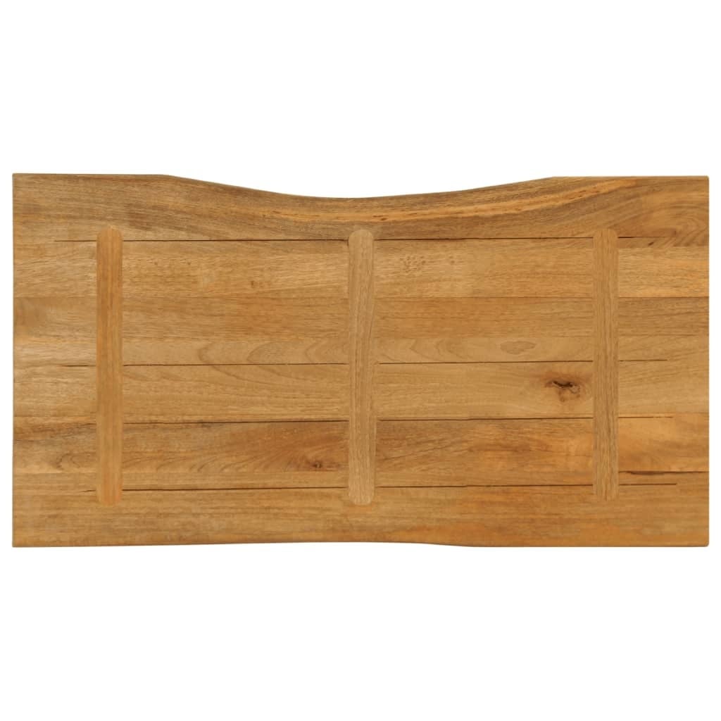 Vidaxl Blat z litego drewna mango 100x60 cm - naturalna krawędź - 79% taniej