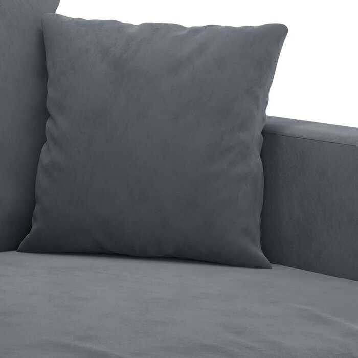 Vidaxl Fotel welurowy ciemnoszary 60 cm - 85% taniej
