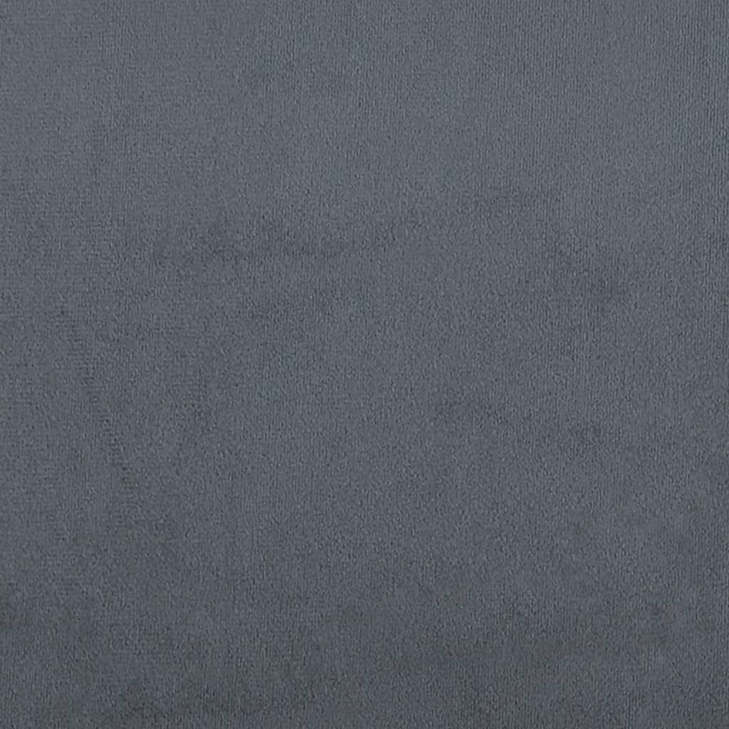 Vidaxl Fotel welurowy ciemnoszary 60 cm - 85% taniej