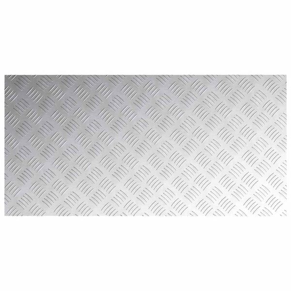 Vidaxl Aluminiowe płyty ryflowane 100x50 cm 4 szt. - 87% taniej