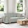 Elegancka sofa trzyosobowa welurowa 180 cm - jasnoszara - 85% taniej