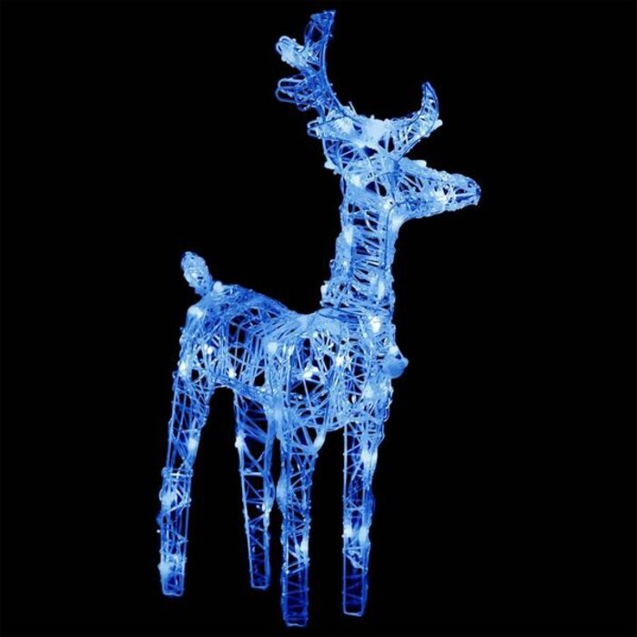 Vidaxl Świąteczne renifery z saniami 130 cm, 160 LED - 66% taniej
