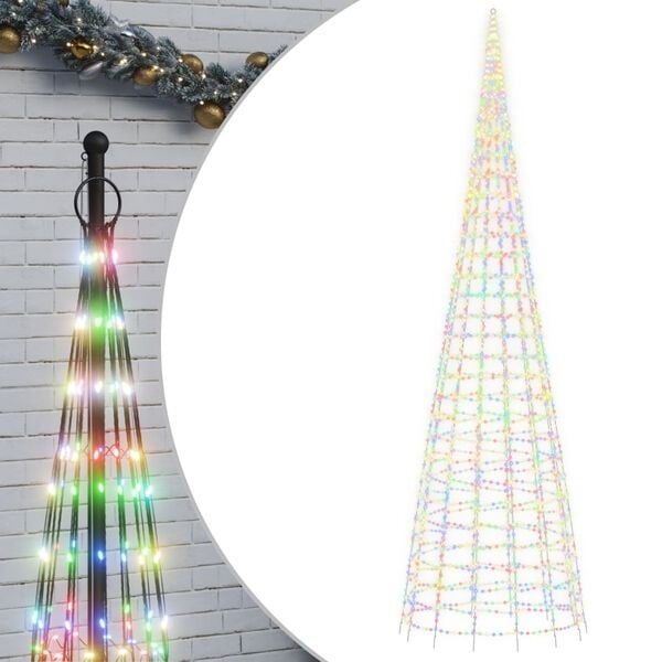 Vidaxl LED choinka na maszt 800 cm 3000 diod - 88% taniej