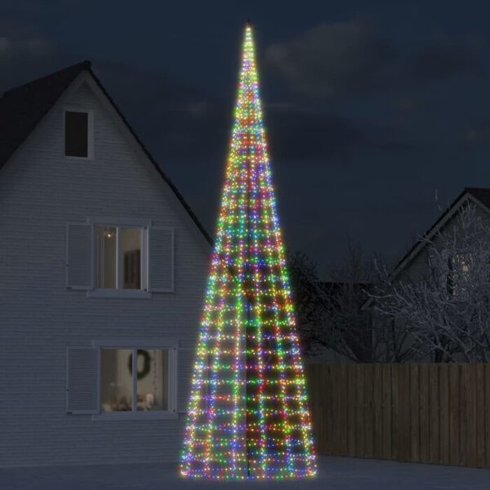 Vidaxl LED choinka na maszt 800 cm 3000 diod - 88% taniej