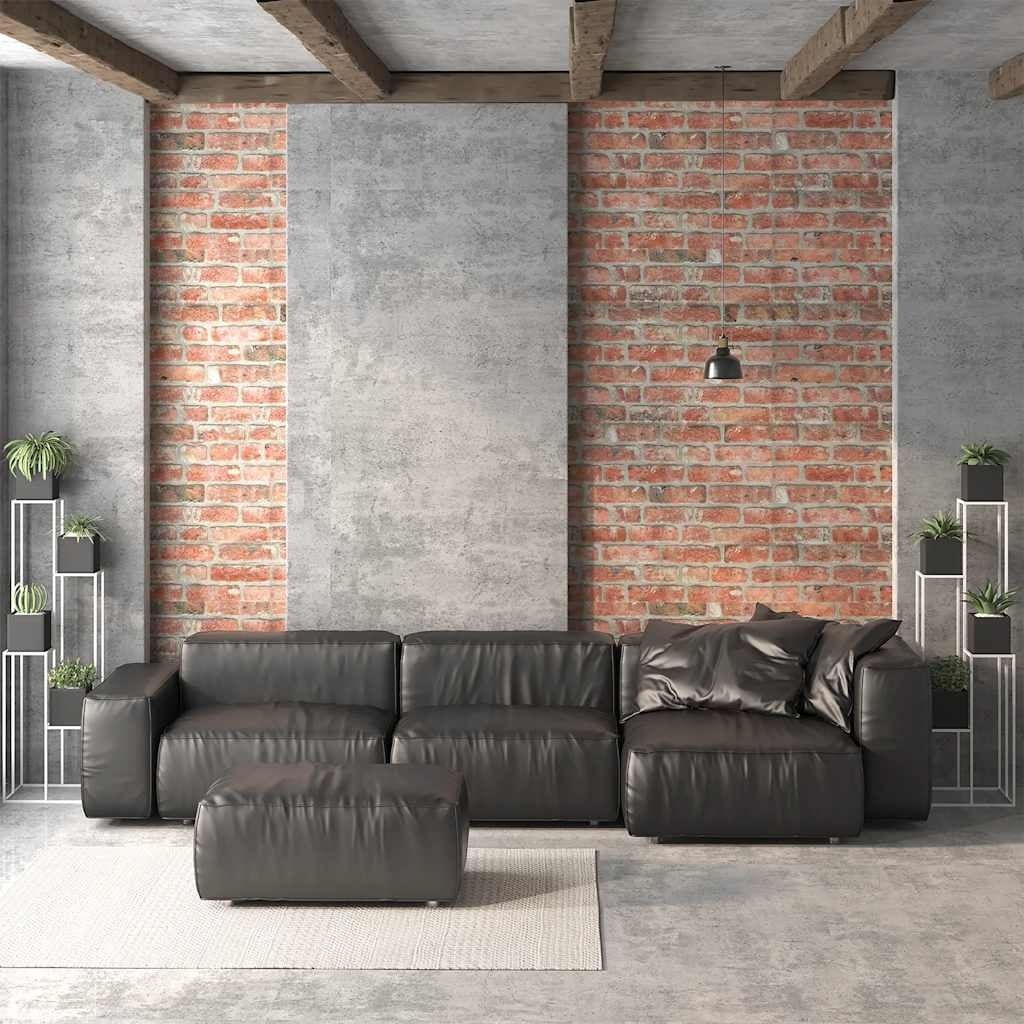 Vidaxl Panele ścienne 3D czerwona cegła EPS 100x50 cm 10 sztuk - 78% taniej