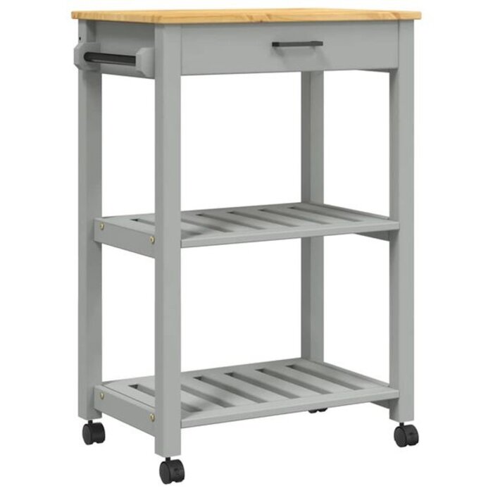 Vidaxl Wózek kuchenny z litego drewna MONZA 60x40x90 cm - 83% taniej