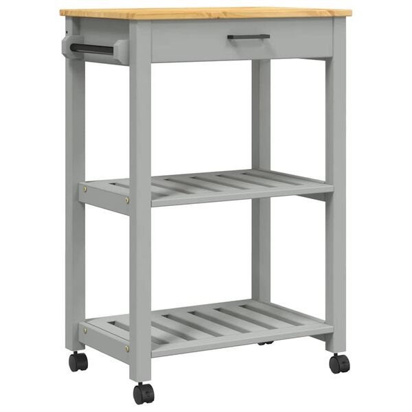 Vidaxl Wózek kuchenny z litego drewna MONZA 60x40x90 cm - 83% taniej