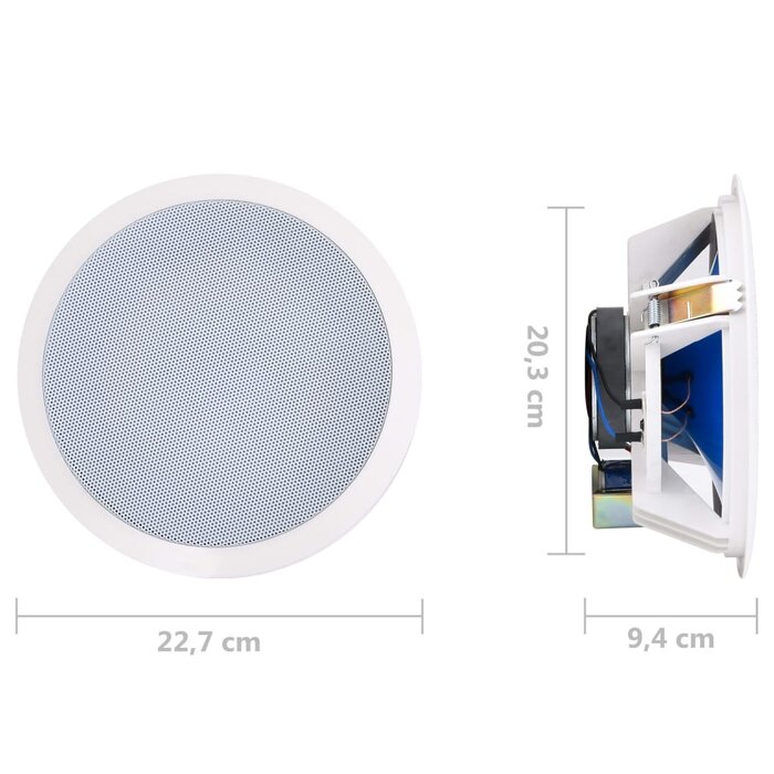 Vidaxl Głośniki ścienne i sufitowe 360W, 2 szt. - 80% taniej