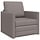 Rozkładana sofa podłogowa taupe 74x77x81cm - 79% taniej