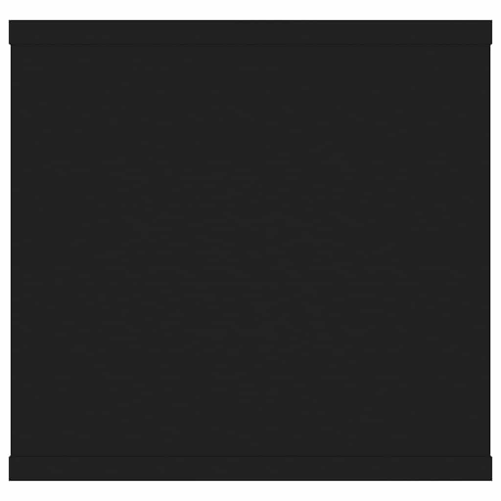 Vidaxl Czarna półka ścienna 102x30x29 cm - 74% taniej