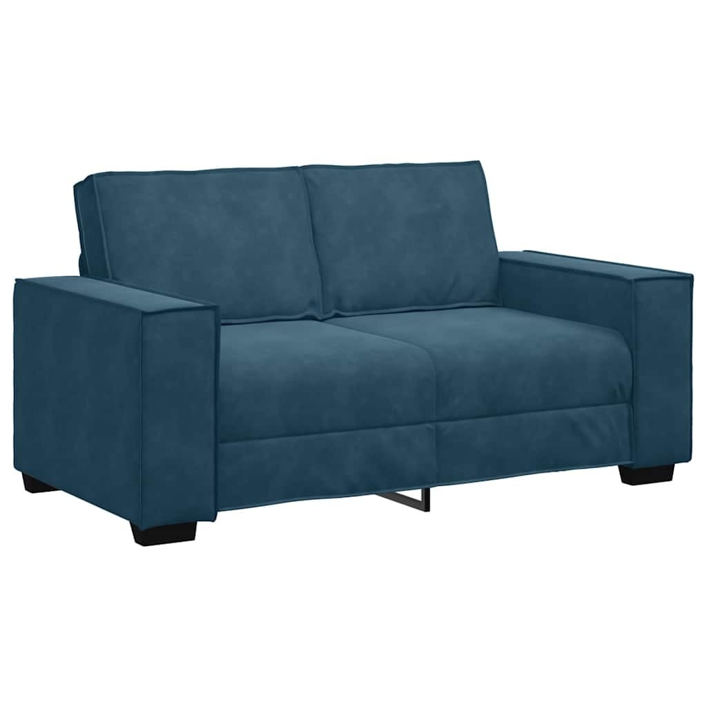 Vidaxl Elegancka sofa dwuosobowa 120 cm niebieska - 86% taniej