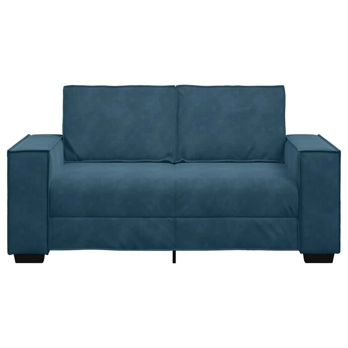 Vidaxl Elegancka sofa dwuosobowa 120 cm niebieska - 86% taniej