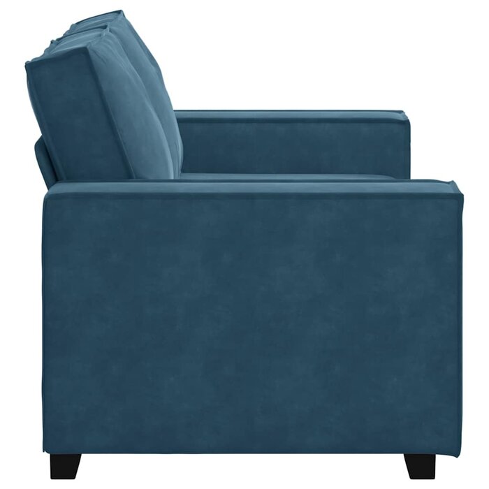 Vidaxl Elegancka sofa dwuosobowa 120 cm niebieska - 86% taniej