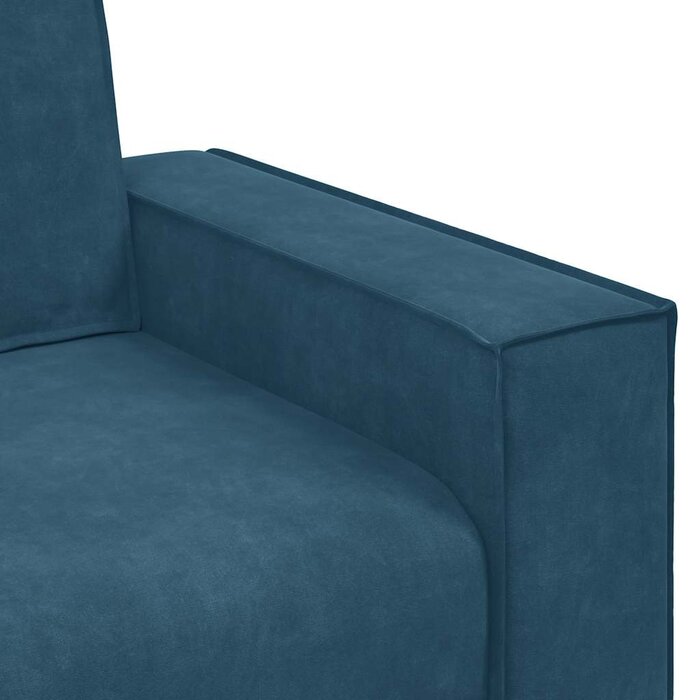 Vidaxl Elegancka sofa dwuosobowa 120 cm niebieska - 86% taniej