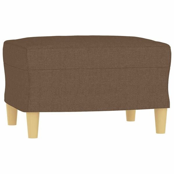 Vidaxl Brązowy podnóżek tapicerowany 60x50x41 cm - teraz 77% taniej