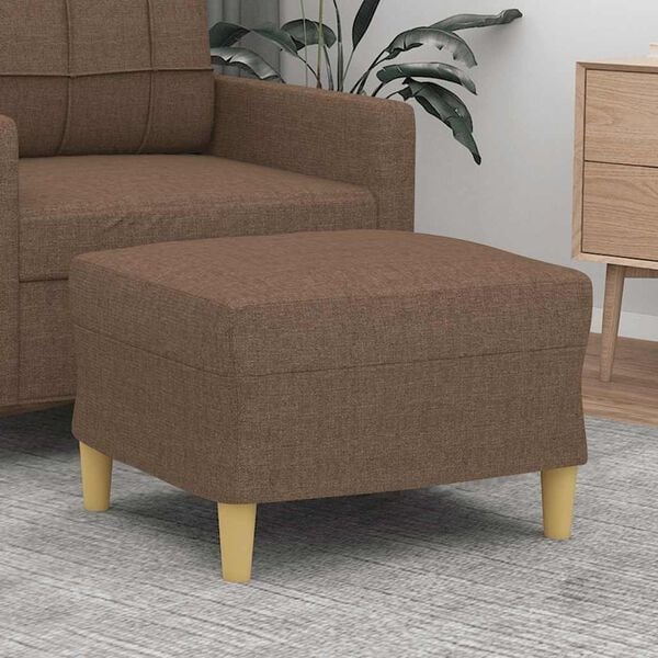 Vidaxl Brązowy podnóżek tapicerowany 60x50x41 cm - teraz 77% taniej