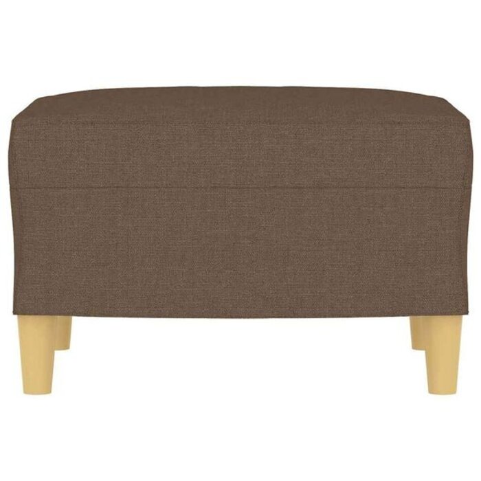 Vidaxl Brązowy podnóżek tapicerowany 60x50x41 cm - teraz 77% taniej