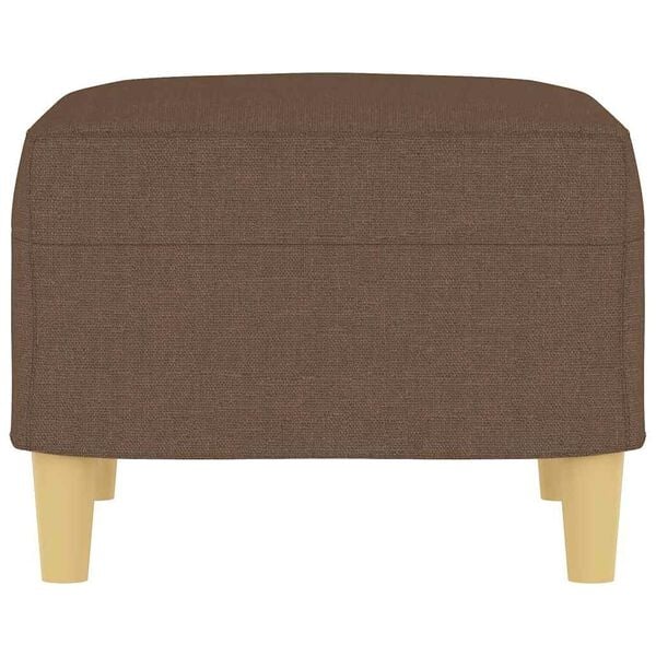 Vidaxl Brązowy podnóżek tapicerowany 60x50x41 cm - teraz 77% taniej