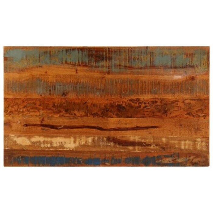 Vidaxl Stolik kawowy z półką, lite drewno z recyklingu, 100x60 cm - 85% taniej