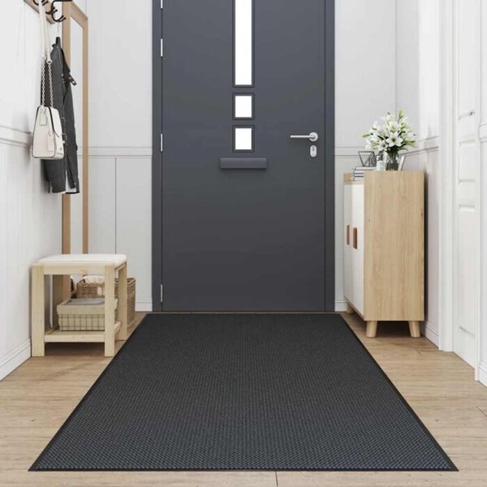 Vidaxl Wycieraczka pod drzwi 115x300 cm czarna - 78% taniej