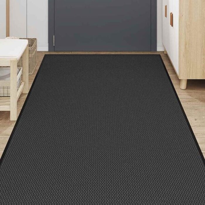 Vidaxl Wycieraczka pod drzwi 115x300 cm czarna - 78% taniej