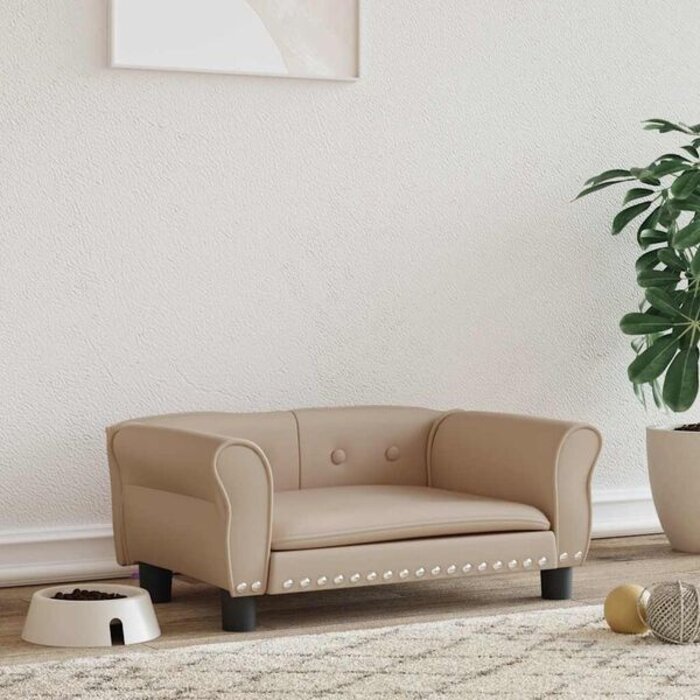 Vidaxl Stylowa kanapa dla psa 70x45cm Cappuccino - 78% taniej