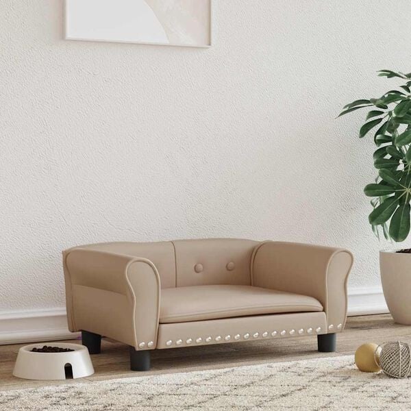 Vidaxl Stylowa kanapa dla psa 70x45cm Cappuccino - 78% taniej