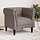 Fotel Chesterfield Taupe 78,5x74,5cm - 78% taniej