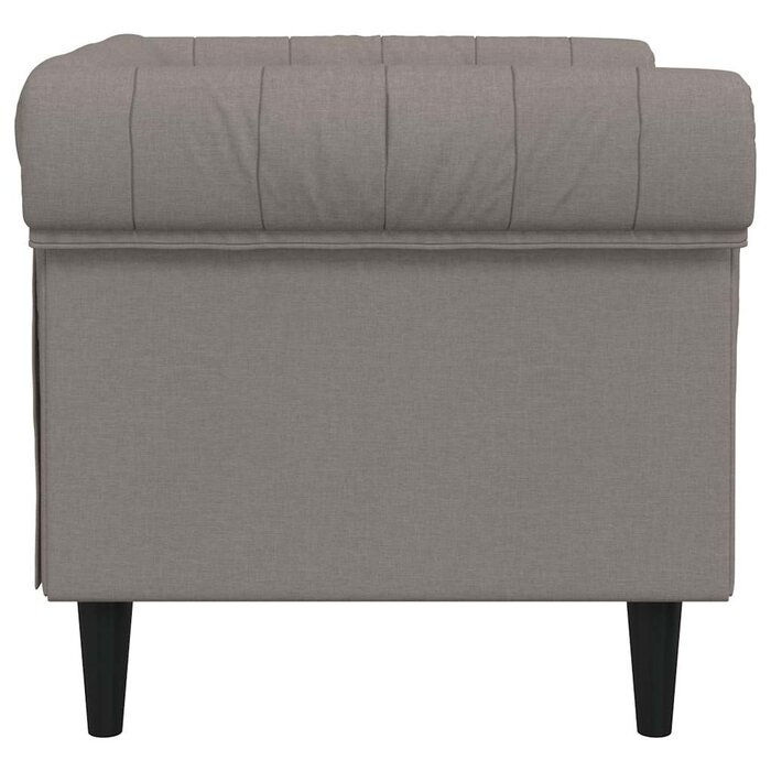 Vidaxl Fotel Chesterfield Taupe 78,5x74,5cm - 78% taniej