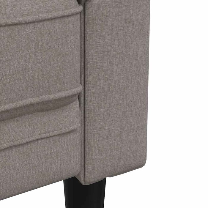 Vidaxl Fotel Chesterfield Taupe 78,5x74,5cm - 78% taniej