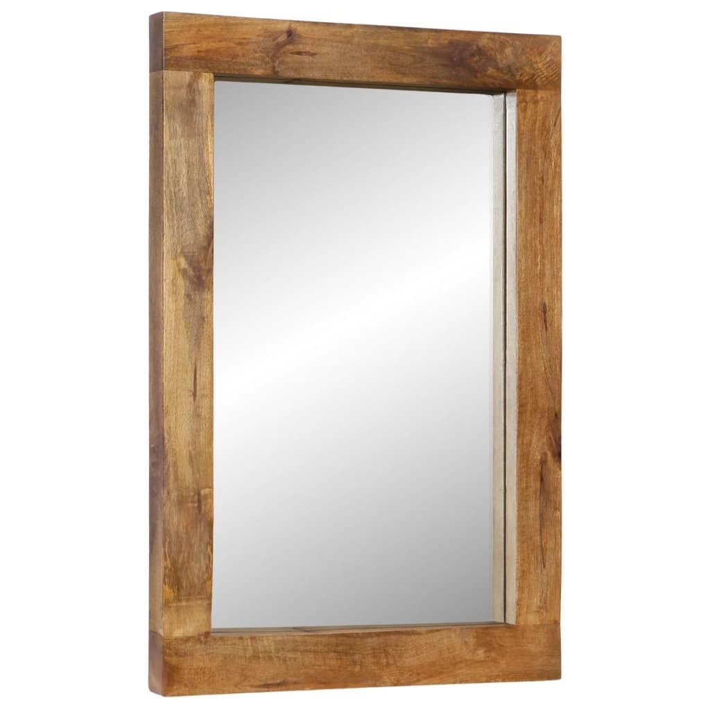 Vidaxl Lustro ścienne z litego drewna mango 70x50 cm - 78% taniej