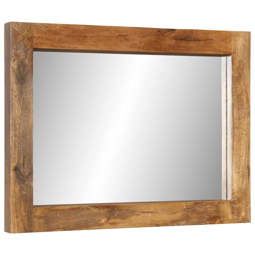 Vidaxl Lustro ścienne z litego drewna mango 70x50 cm - 78% taniej