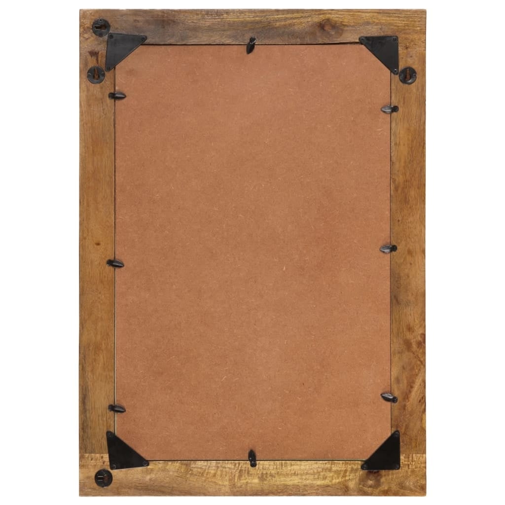 Vidaxl Lustro ścienne z litego drewna mango 70x50 cm - 78% taniej