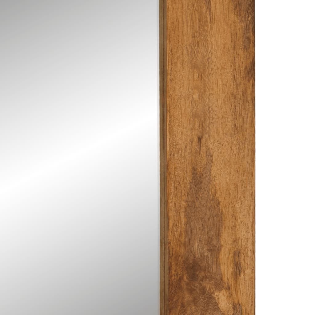 Vidaxl Lustro ścienne z litego drewna mango 70x50 cm - 78% taniej