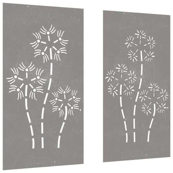 Vidaxl Zestaw dekoracji ściennych 105x55 cm, stal corten - 68% taniej