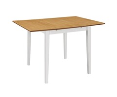 Vidaxl Rozkładany stół do jadalni 80-120 cm - biały - 83% taniej