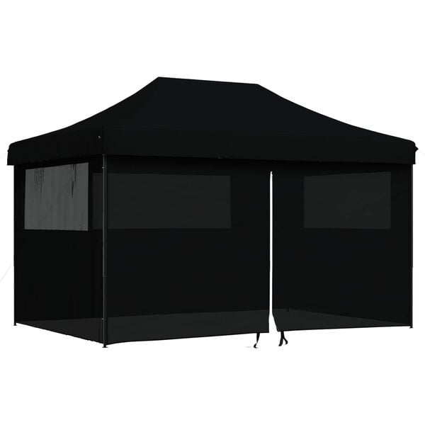 Vidaxl Składany namiot imprezowy pop-up 440x292 cm - czarny - 79% taniej
