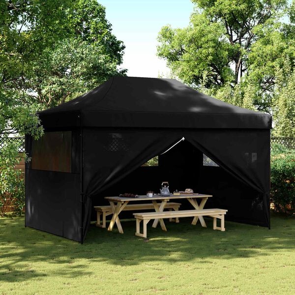 Vidaxl Składany namiot imprezowy pop-up 440x292 cm - czarny - 79% taniej