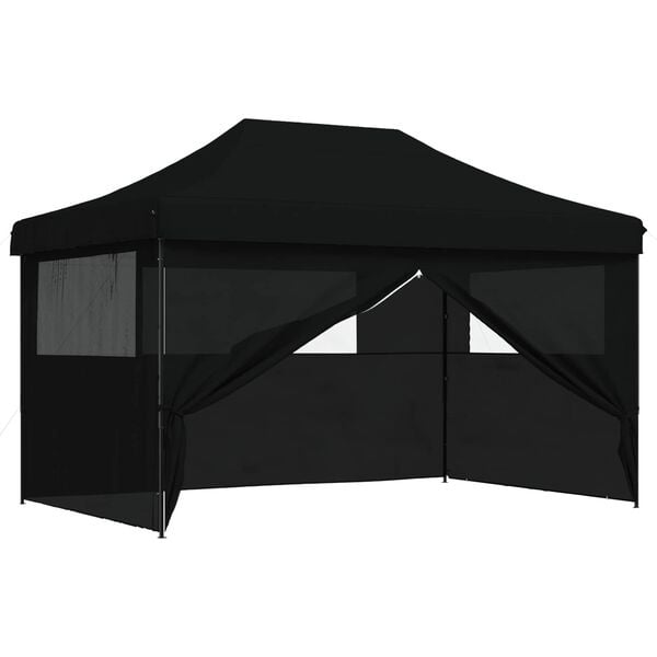 Vidaxl Składany namiot imprezowy pop-up 440x292 cm - czarny - 79% taniej