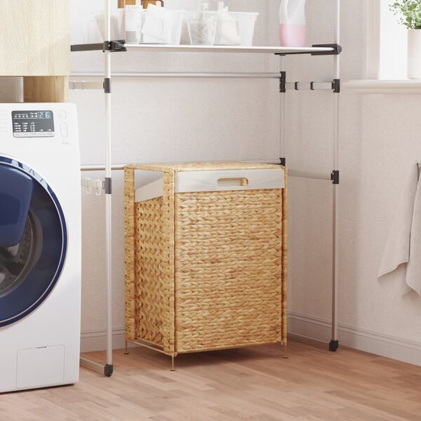 Vidaxl Kosz na pranie z hiacyntu wodnego 44x34x64 cm - 80% taniej